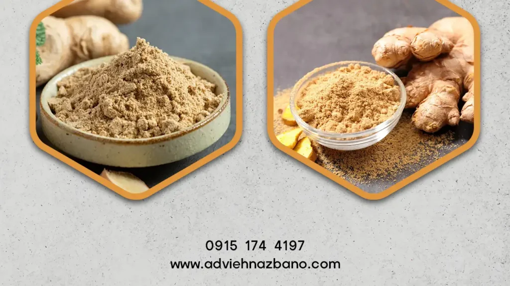 تفاوت زنجبیل تازه و پودر زنجبیل