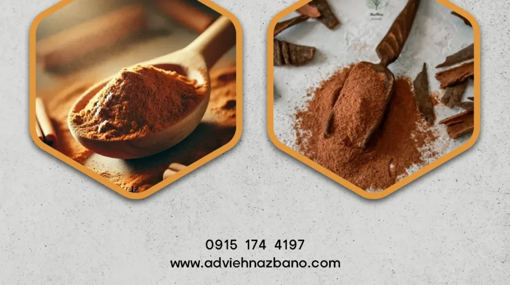 جدول مقایسه پودر دارچین فله و بسته‌بندی