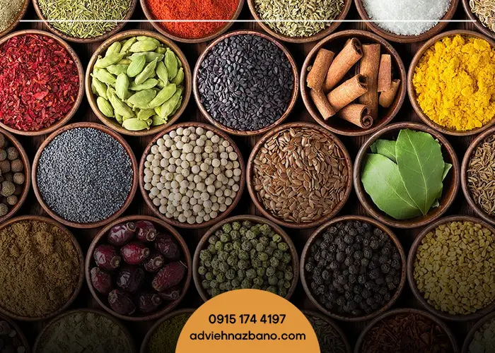 ادویه پرمصرف در آشپزی ایرانی